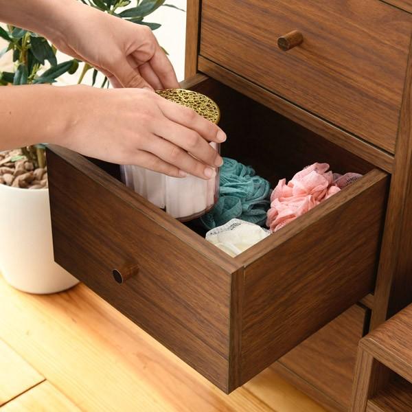 スリムチェスト 幅30cm 4段 北欧風 pico （ チェスト リビング収納
