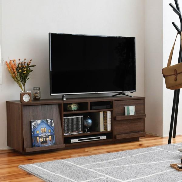 テレビ台 リビングボード 組み合わせ収納 引出し／フラップ扉タイプ 幅