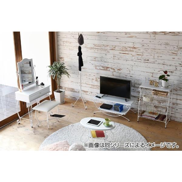 ドレッサー スツール付 ロートアイアン 幅67cm （ 鏡 ミラー 鏡台 化粧