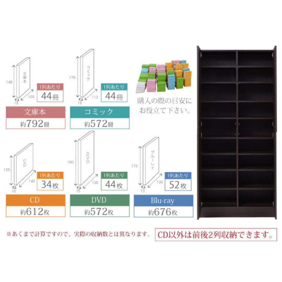 JK-PLAN（ジェイケイ・プラン） 本棚 扉付き 幅81cm 高さ180.5cm 全棚