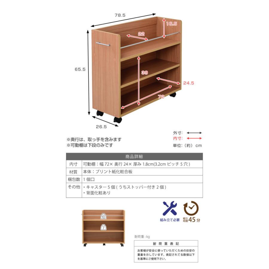 JK-PLAN（ジェイケイ・プラン） 押入れ用 文庫本 収納ラック 3段 2個