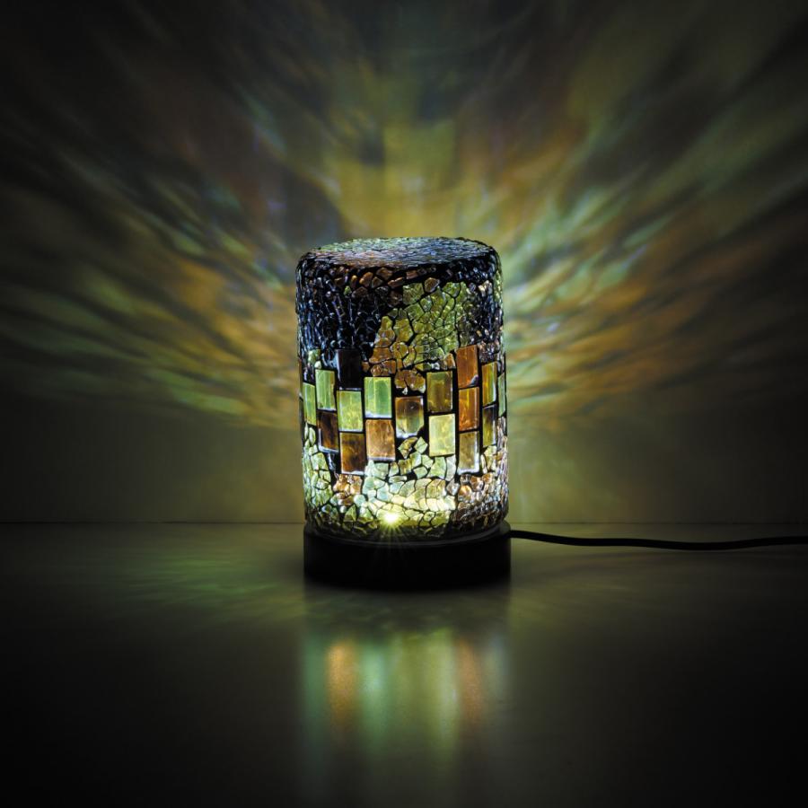 テーブルランプ ミニモザイクLEDランプ USB電源 ACアダプター付き 無