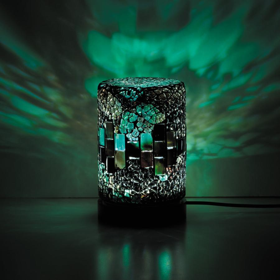 テーブルランプ ミニモザイクLEDランプ USB電源 ACアダプター付き 無