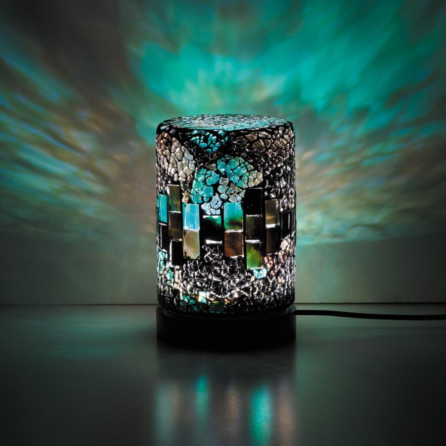 テーブルランプ ミニモザイクLEDランプ USB電源 ACアダプター付き 無