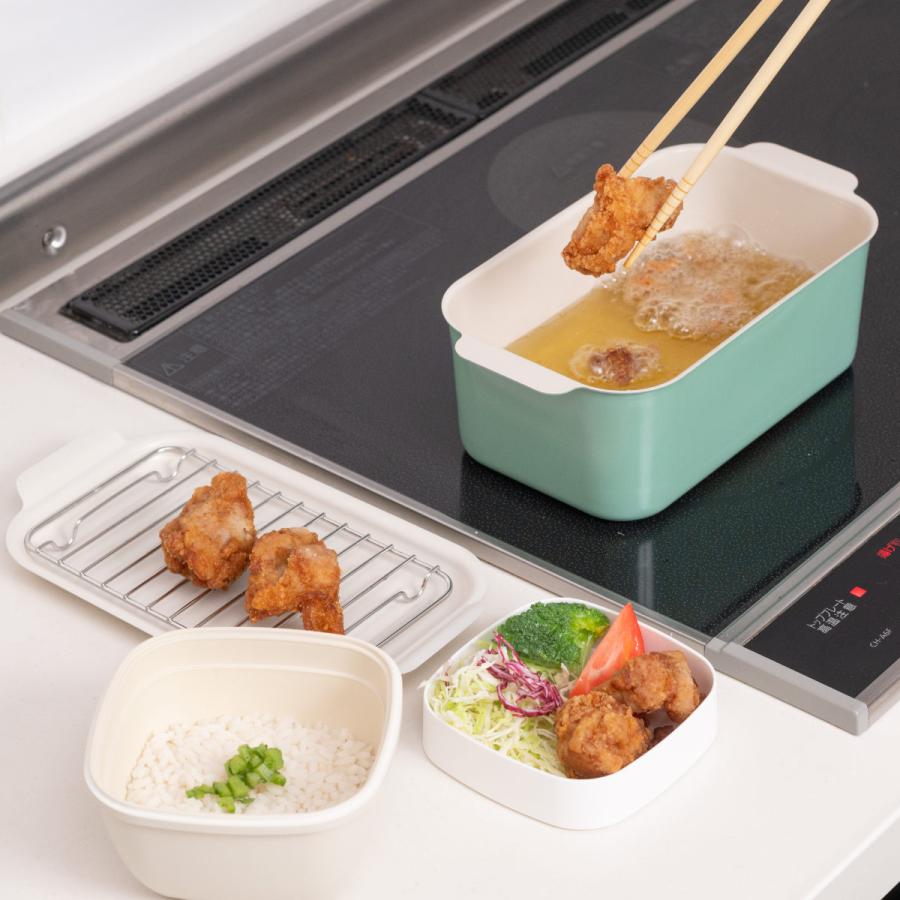 揚げ物鍋 楽天市場】【特典付】UCHIAGE 揚げ鍋 コルク持ち手付 （IH対応 ガス火