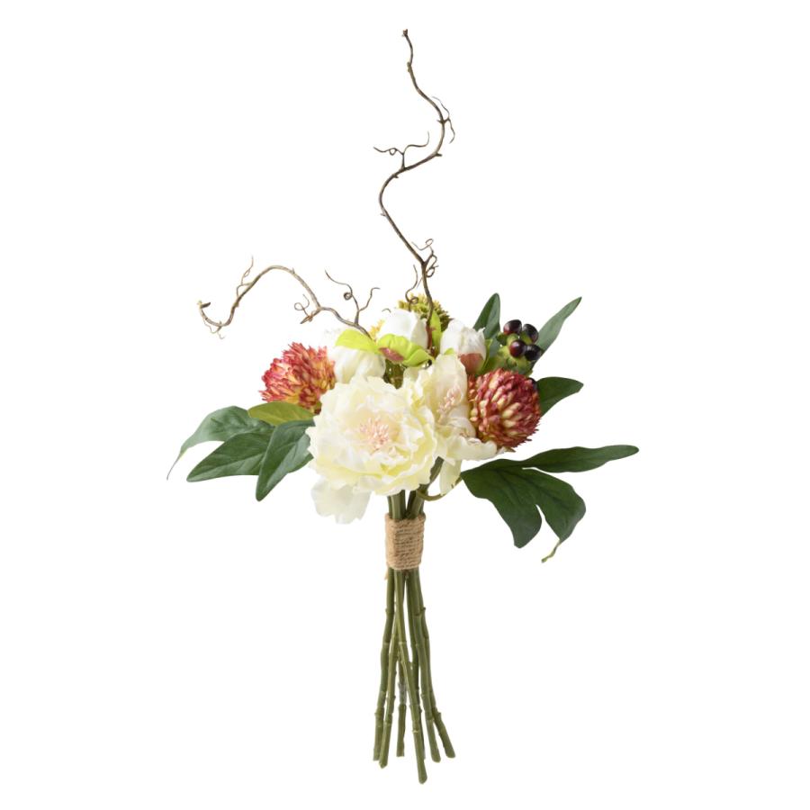 フラワーブーケ　造花 造花 ピオニブーケスタイル 4束セット （ ブーケ 花束 花