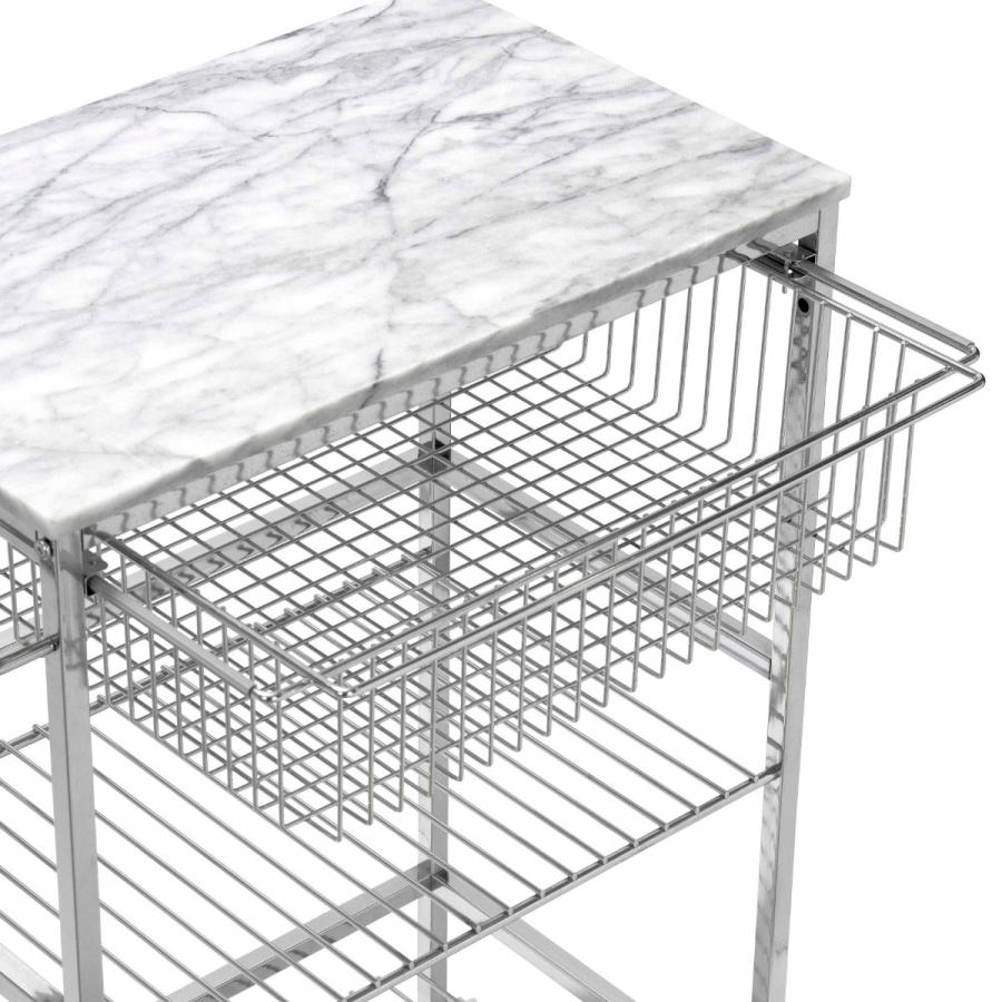 アスプルンド マーブルトップトローリー L キャスター付き キッチンワゴン ASPLUND（アスプルンド） キッチンワゴン マーブルトップトローリー L