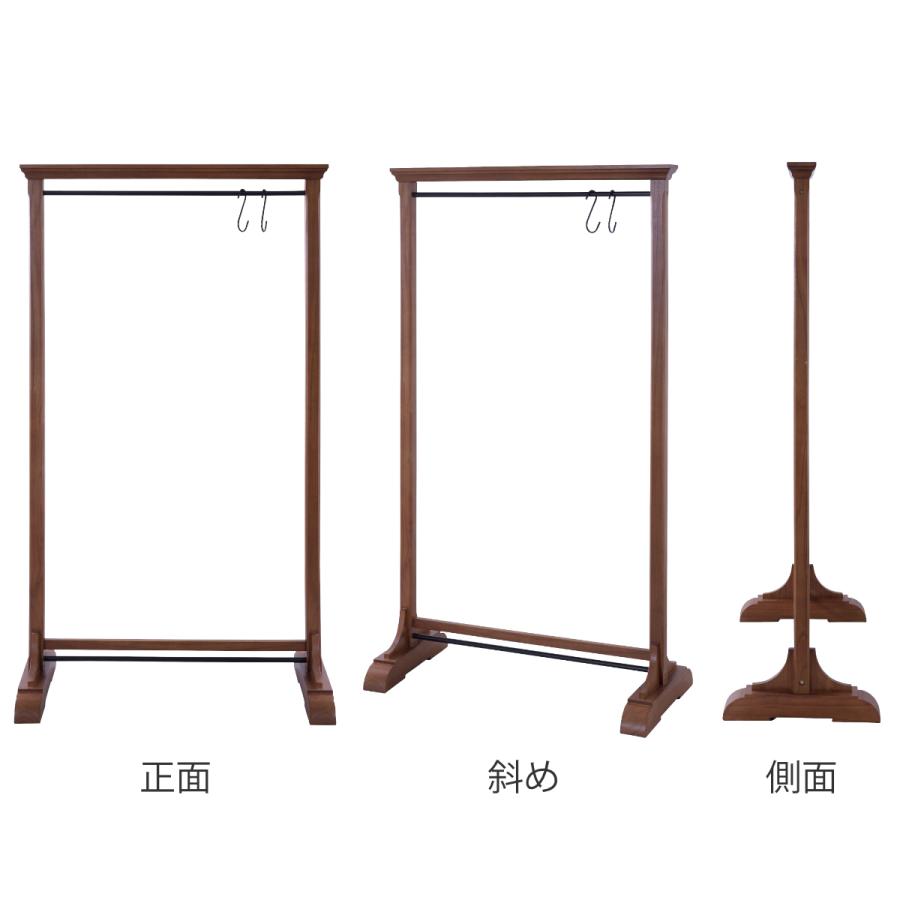 東谷 ハンガーラック 幅91cm S字フック2個付き 天然木 （ ハンガー