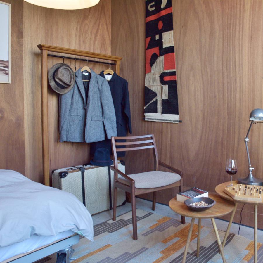 東谷 ハンガーラック 幅91cm S字フック2個付き 天然木 （ ハンガー