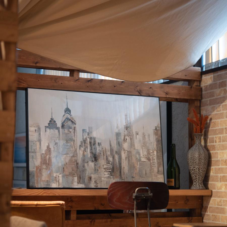 東谷 アートパネル 60×90cm 抽象 風景 （ グラフィックパネル デザイン