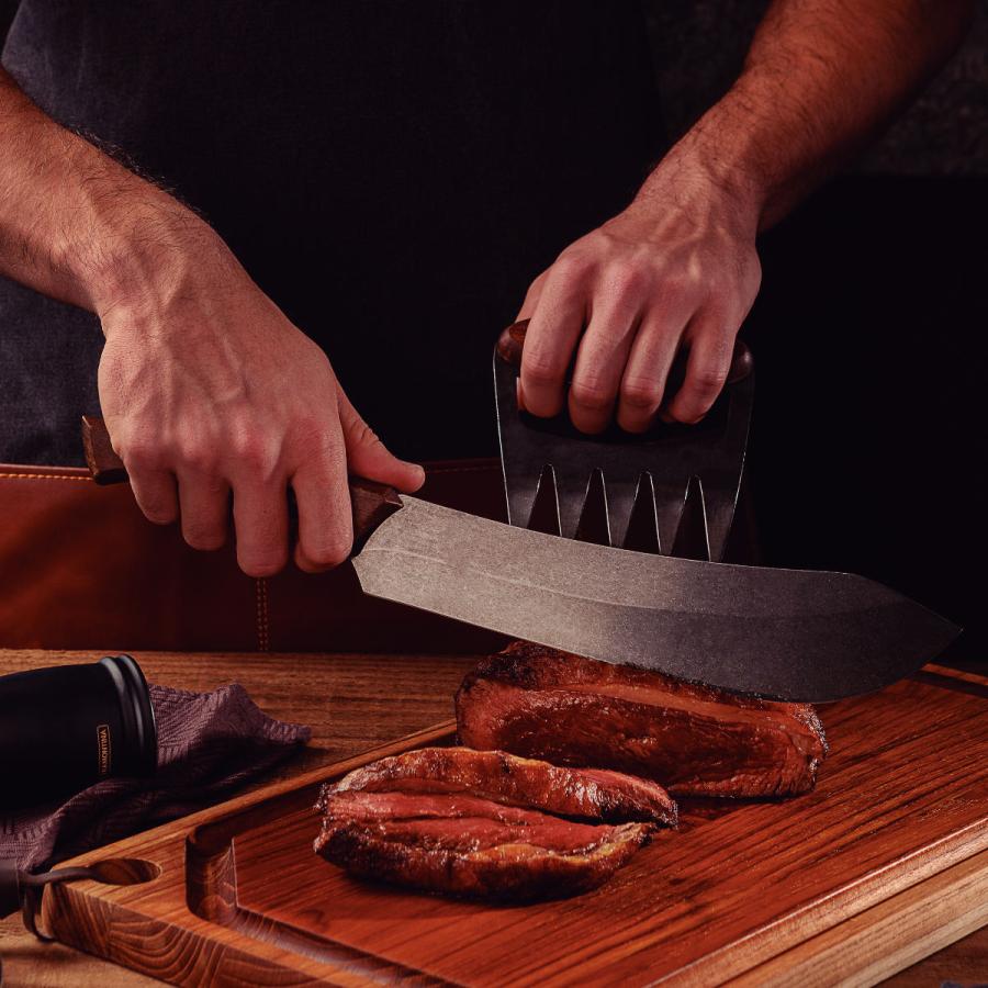 TRAMONTINA ブッチャーナイフ 24.1cm シュラスコブラック ト