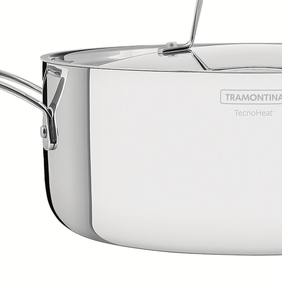 TRAMONTINA キャセロール 24cm IH対応 ステンレス製 グラーノ TRAMONTINA キャセロール 24cm IH対応 ステンレス製 グラーノ
