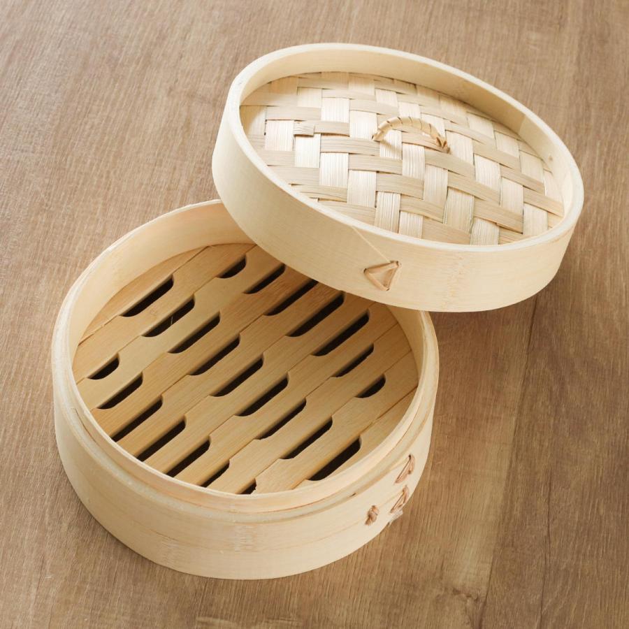 パール金属 中華せいろ 18cm 竹製 中華家 （ 蒸し器 竹 蒸籠 セイロ