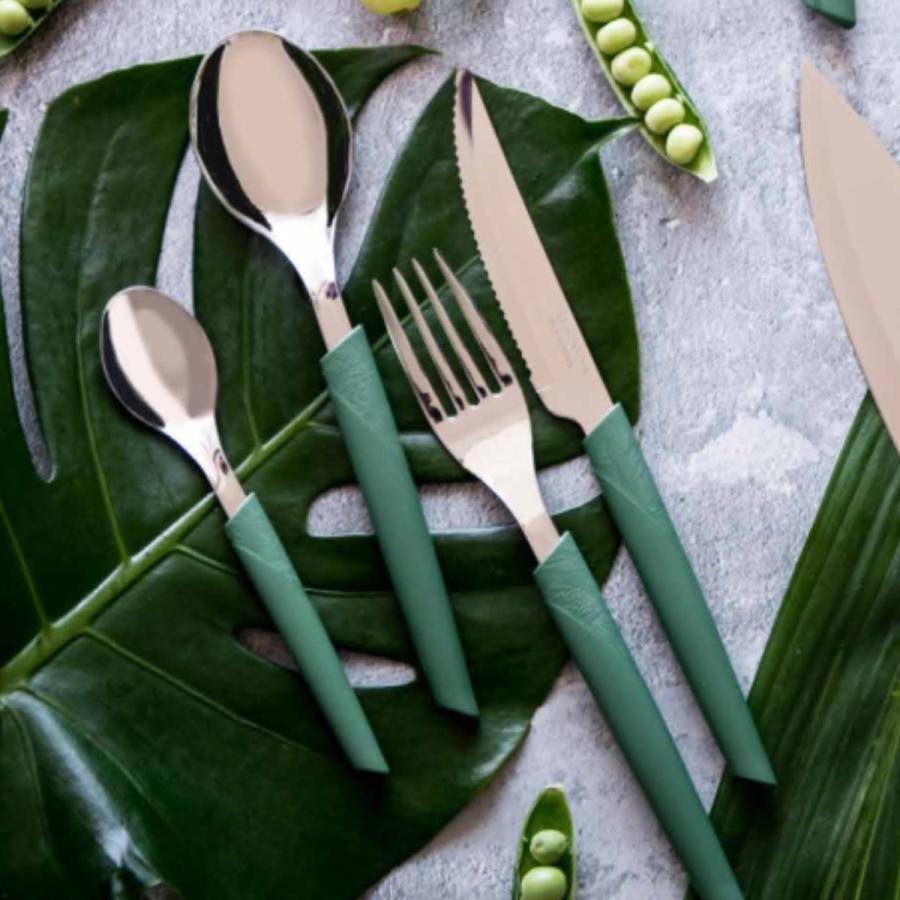 TRAMONTINA（トラモンティーナ） テーブルフォーク 19cm リーフ