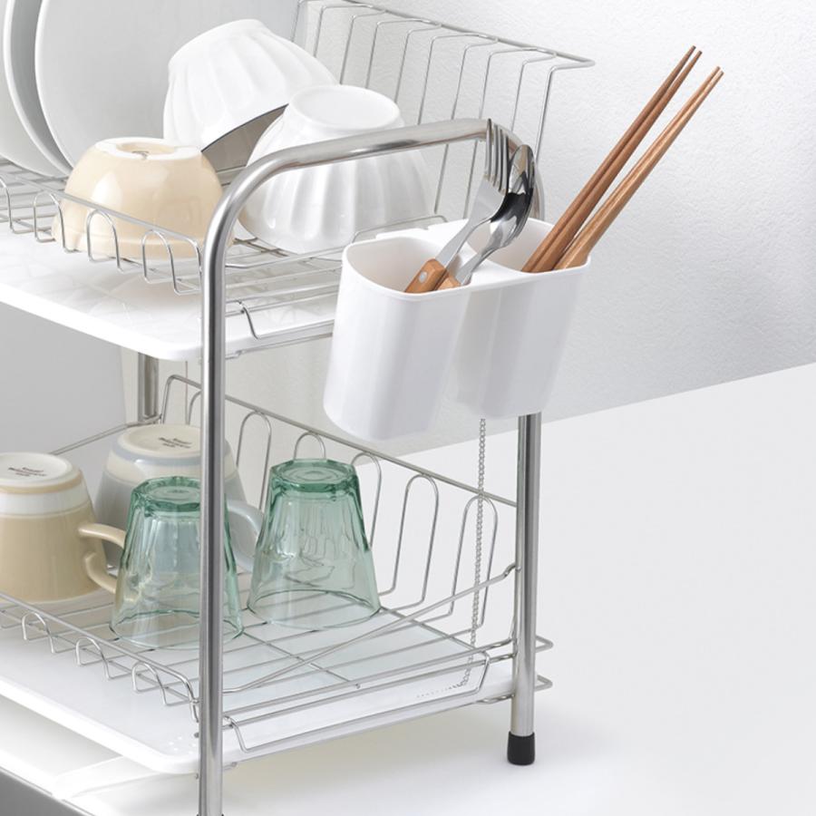 ステンレス　水切りラック パール金属 水切りラック リテラ ステンレス製 2段式 水切りバスケット