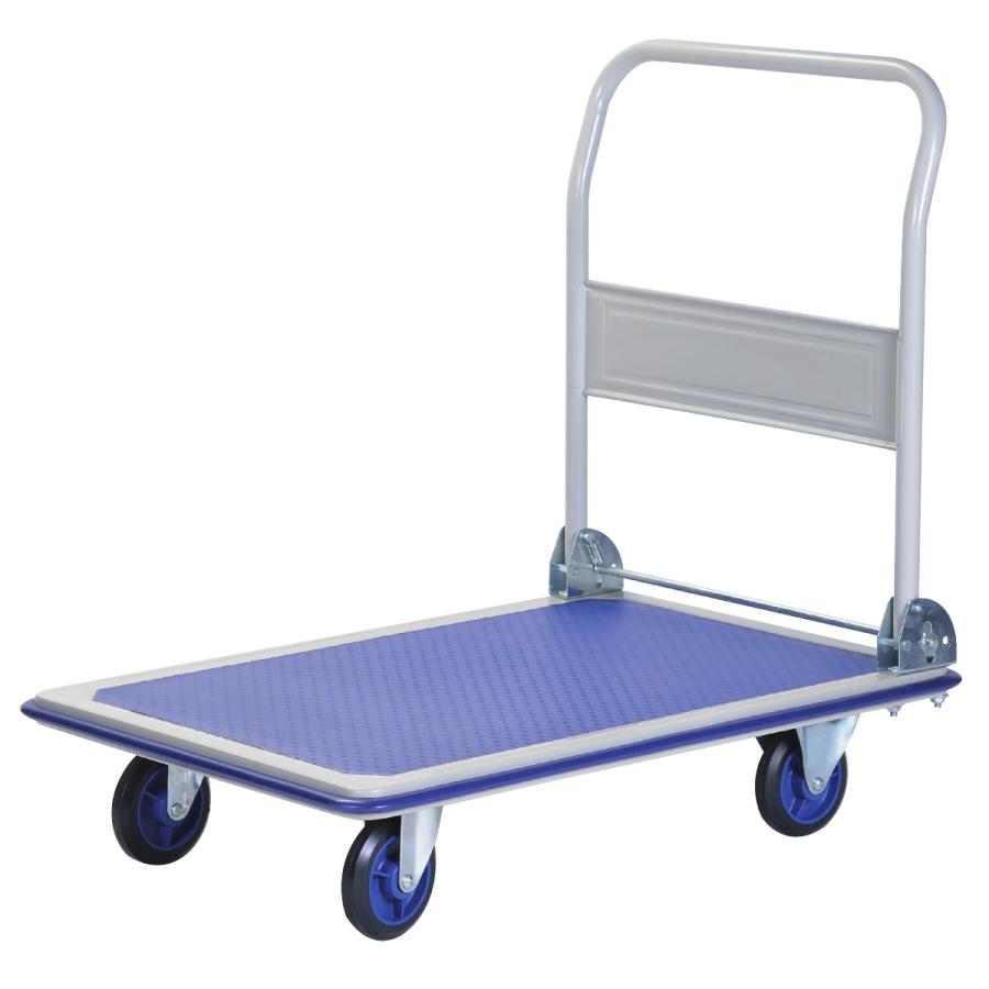 台車 折り畳み スチール台車ワイド 300kg （ 折りたたみ 大型 丈夫