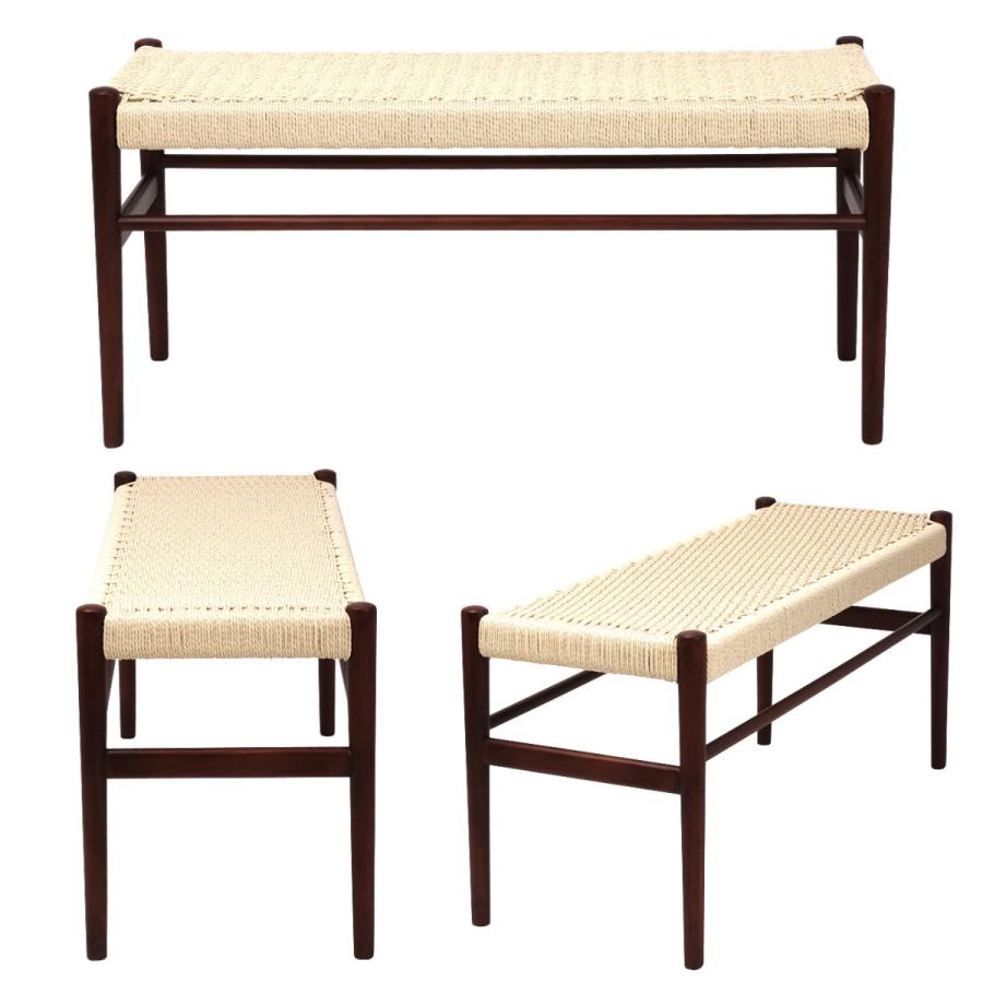 ベンチ 幅100cm 高さ47cm ペーパーコード カノコラージスツール （ リ