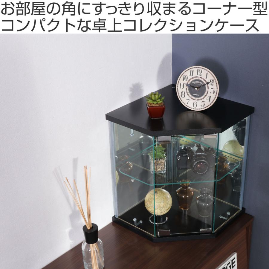 不二貿易（Fuji Boeki） コレクションケース ガラス コーナー型 五角形