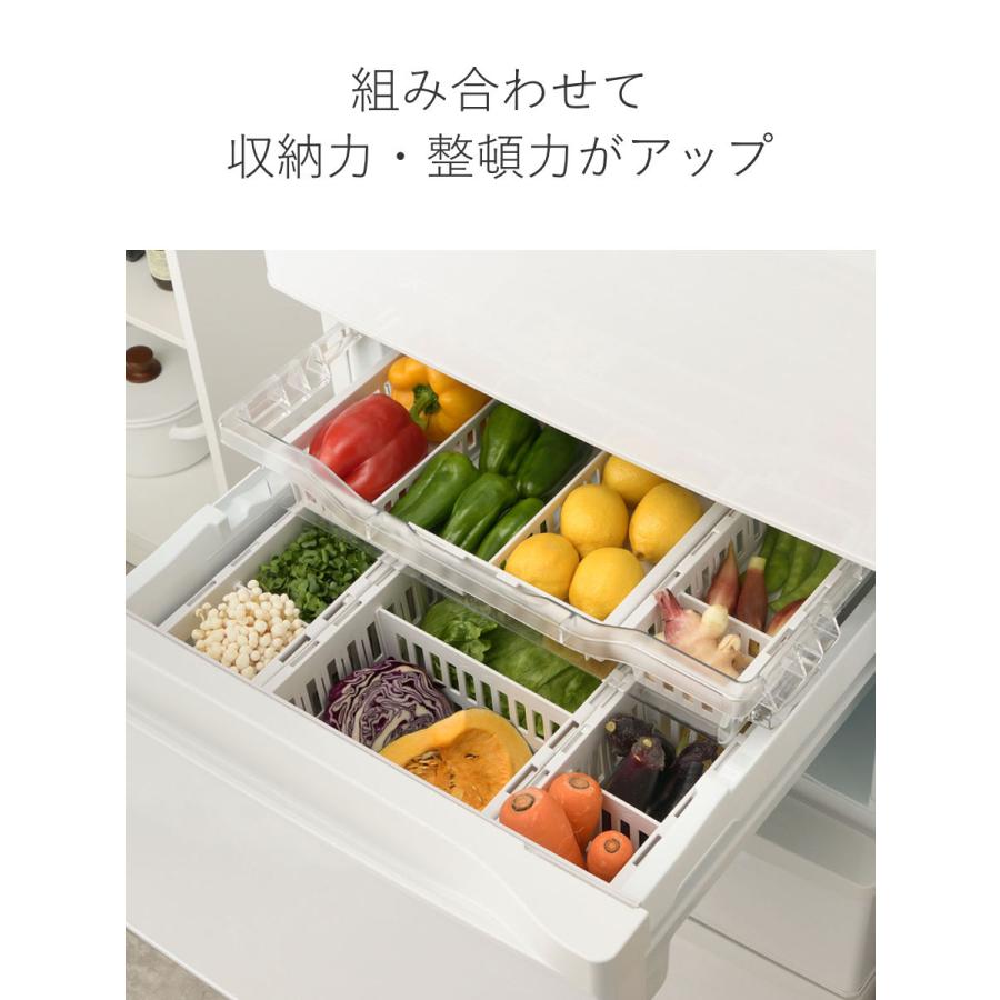 リッチェル（Richell） 冷蔵庫収納 トトノ 野菜・冷凍庫 伸縮