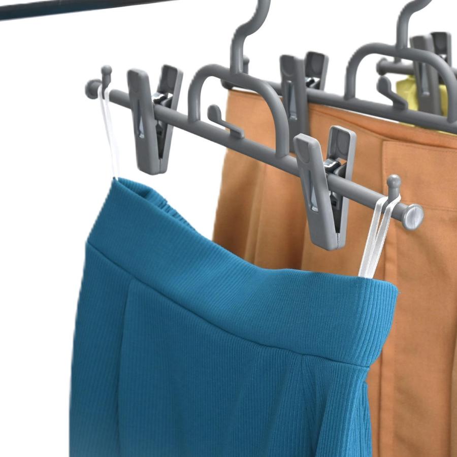 サワフジ ハンガー ボトムハンガー連結式 3本組 （ クリップハンガー
