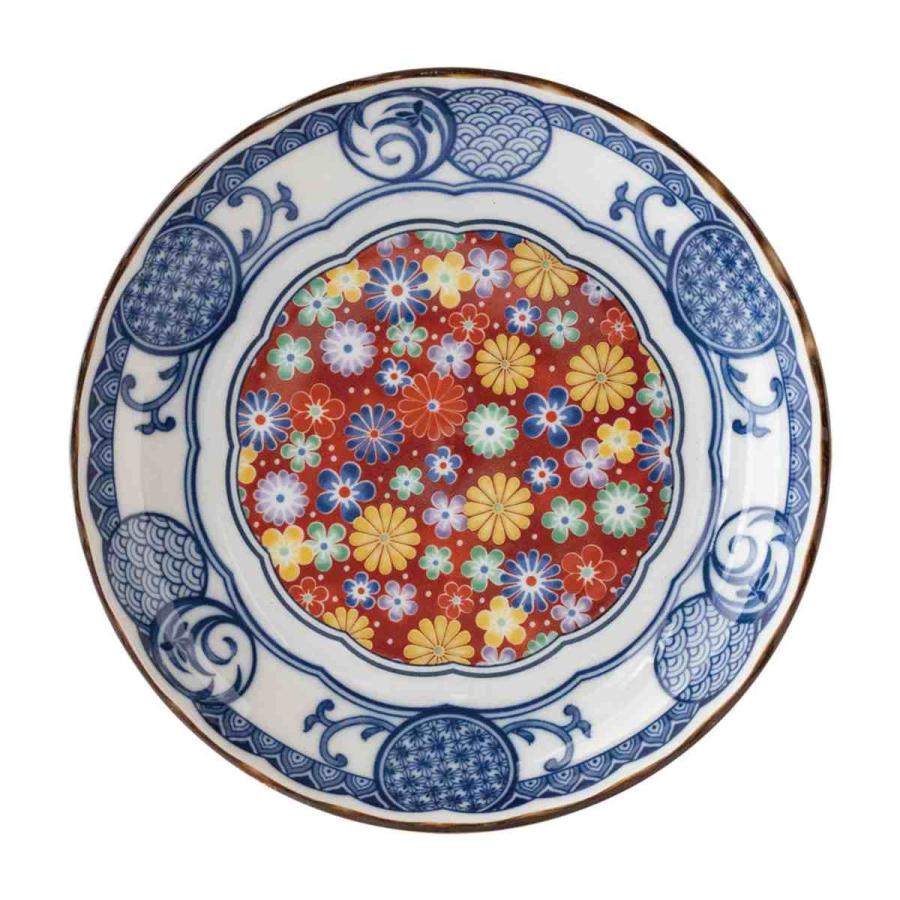 小皿 16.5cm 5寸 プレート 藍染小紋 磁器 （ 食洗機対応 電子レンジ