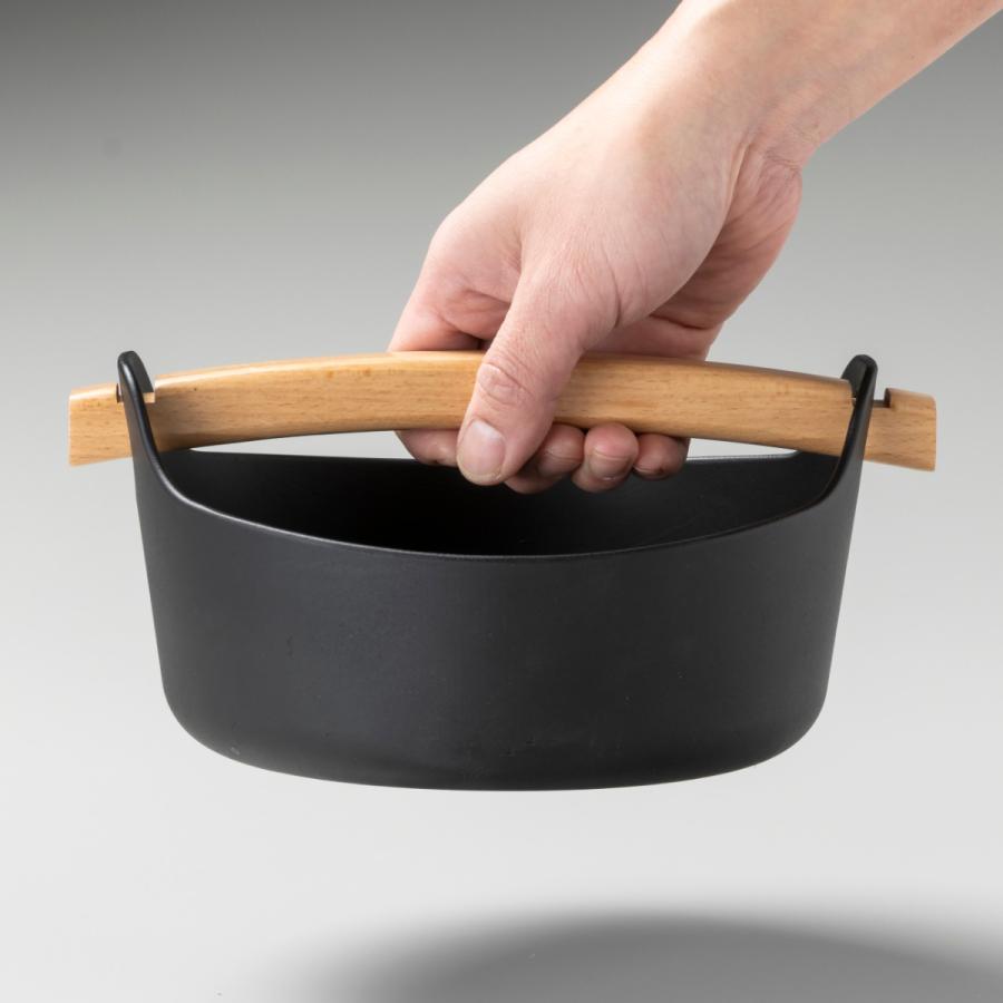 すき鍋 18cm IH対応 鉄鋳物 ハンドルが外せる鍋 ( ガス火対応 すき鍋 18cm IH対応 鉄鋳物 ハンドルが外せる鍋 ( ガス火対応
