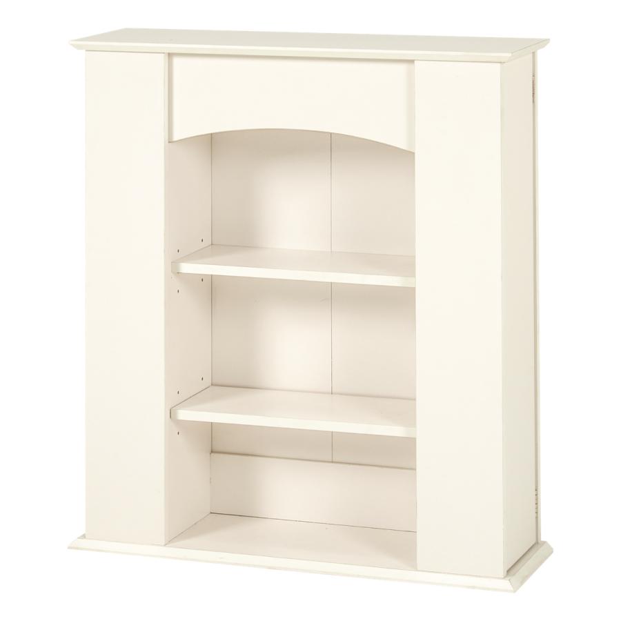 マントルピース 幅70cm 3段 可動棚 隠し収納 （ オープンラック 棚