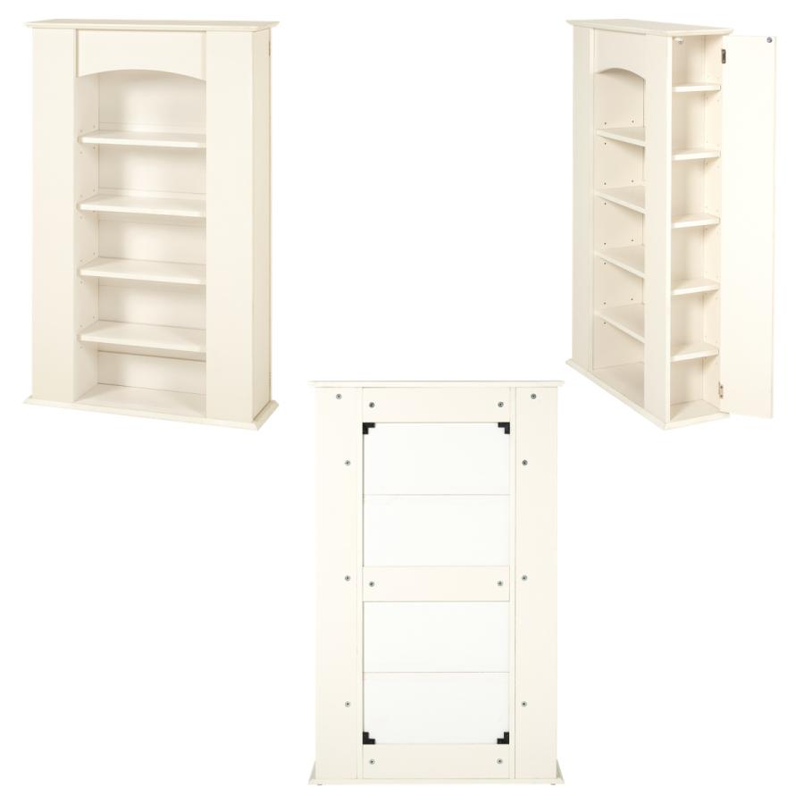 マントルピース 幅70cm 5段 可動棚 隠し収納 （ オープンラック 棚