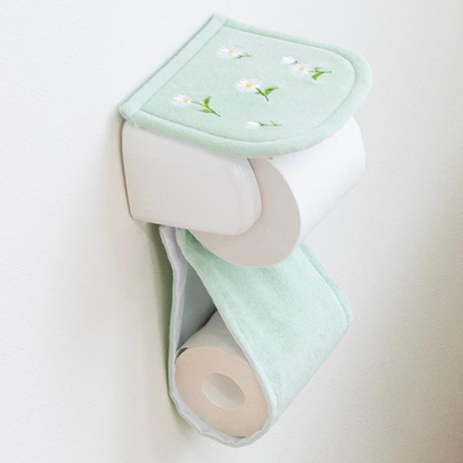 オカ ペーパーホルダーカバー フルールブラン （ トイレットペーパー