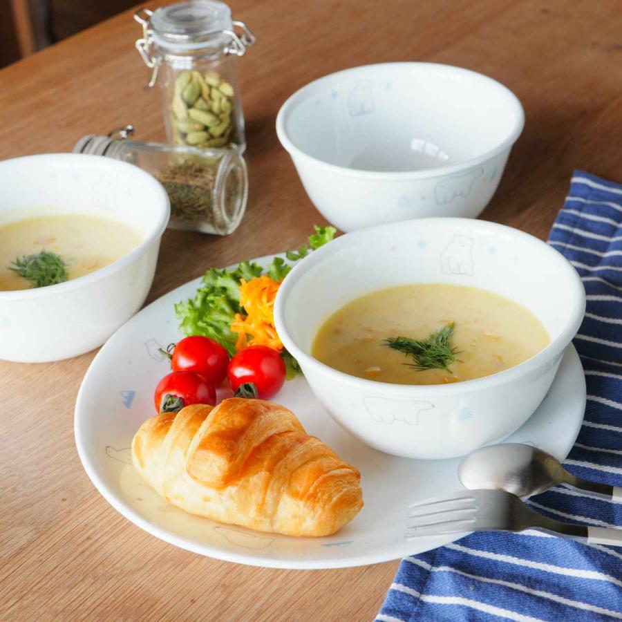 パール金属 プレート 17cm CORELLE コレール シロクマ 強化ガラス 5枚