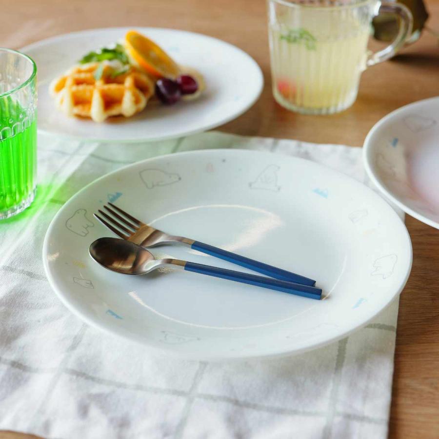 パール金属 プレート 17cm CORELLE コレール シロクマ 強化ガラス 5枚