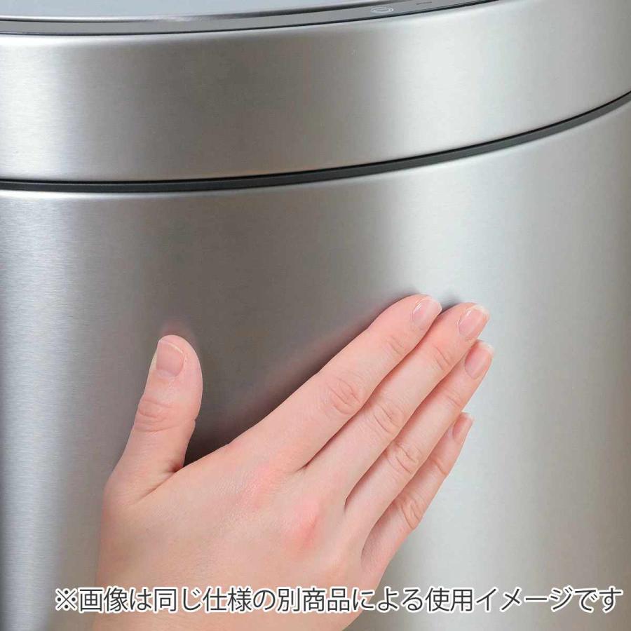 ゴミ箱 12L EKO ミラージュセミラウンドセンサービン （ イーケーオー ごみ箱 12リットル 半円型 ステンレス センサー 自動開閉 ふた付き ）_11