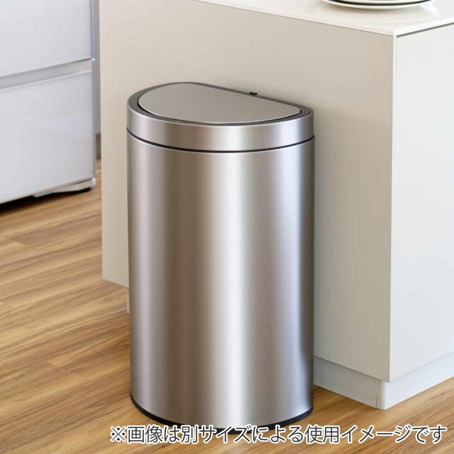 ゴミ箱 12L EKO ミラージュセミラウンドセンサービン （ イーケーオー ごみ箱 12リットル 半円型 ステンレス センサー 自動開閉 ふた付き ）_5