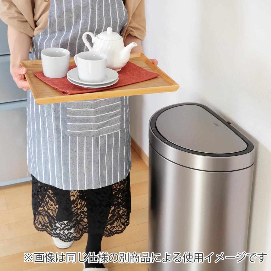 ゴミ箱 12L EKO ミラージュセミラウンドセンサービン （ イーケーオー ごみ箱 12リットル 半円型 ステンレス センサー 自動開閉 ふた付き ）_6