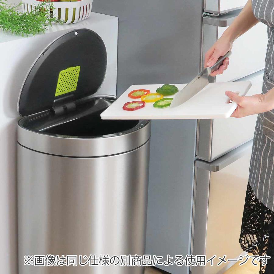 ゴミ箱 12L EKO ミラージュセミラウンドセンサービン （ イーケーオー ごみ箱 12リットル 半円型 ステンレス センサー 自動開閉 ふた付き ）_7