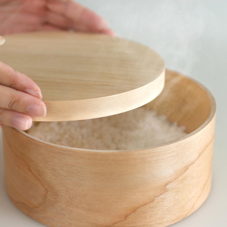 HANAKO おひつ 3合 （ ハナコ お櫃 日本製 天然木 食洗機対応 電子
