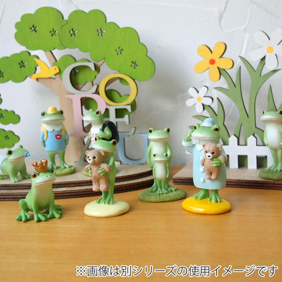 コポー お茶で一服するカエル カエル 置物 （ Copeau 置き物