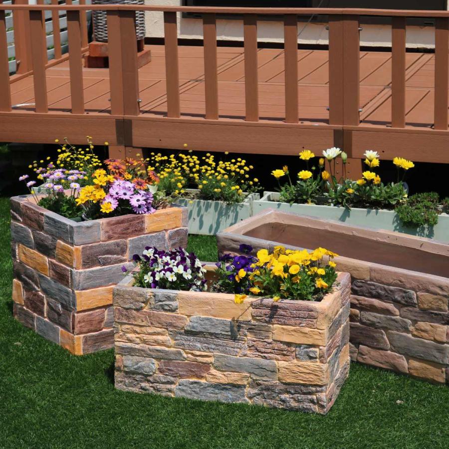 昭和レトロ　レンガ調　プランターカバー　① 昭和レトロ レンガ調 プランターカバー ① 楽天市場】レンガ（植木鉢