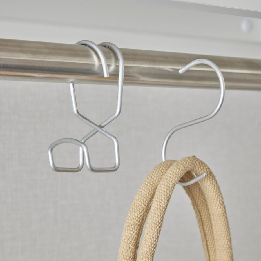 清水産業 フック ハンガーパイプから落ちない幅広フック 3個セット