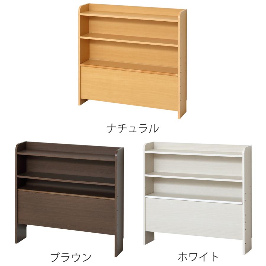 ヘッドボード　宮棚　キャスター付き　収納家具 コーナーヘッドボード 後付け ヘッドボード 木目 木製 ベッド 宮棚 6