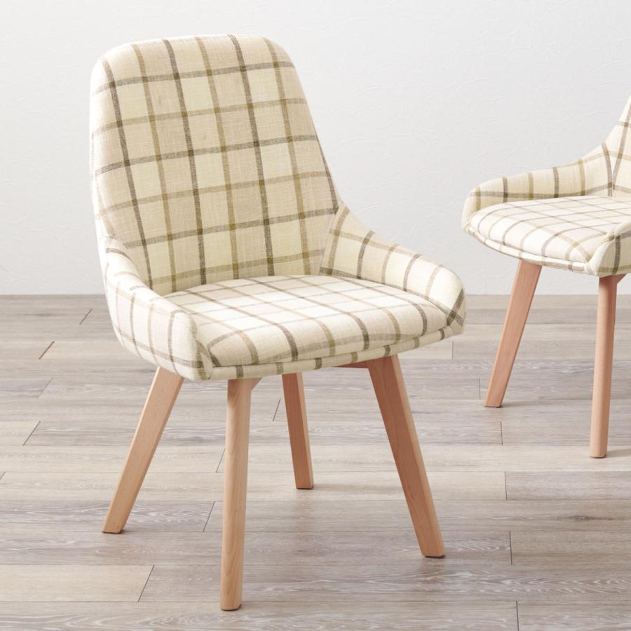 HAGiHARA（萩原） ダイニングチェア 同色2脚セット 座面高44cm 無地