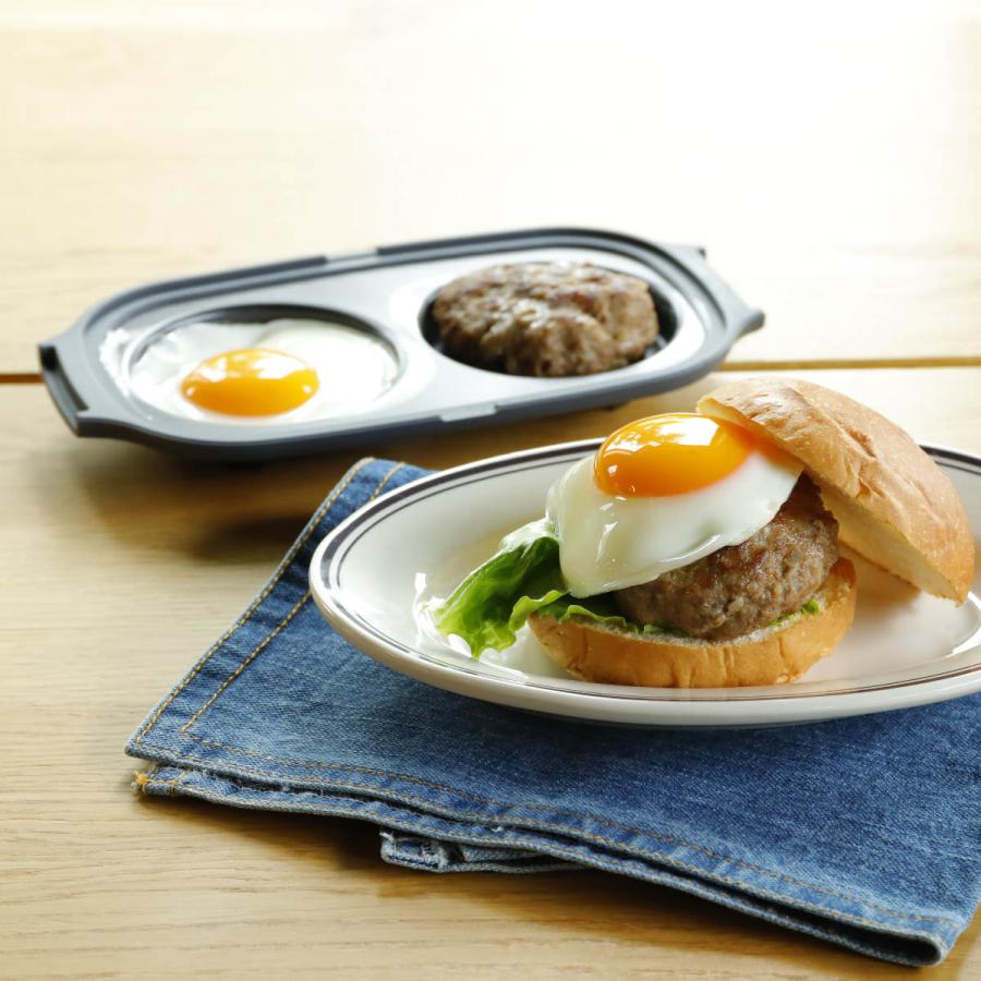 CB JAPAN（シービージャパン） 目玉焼きレンジパン フタ付き 食洗機