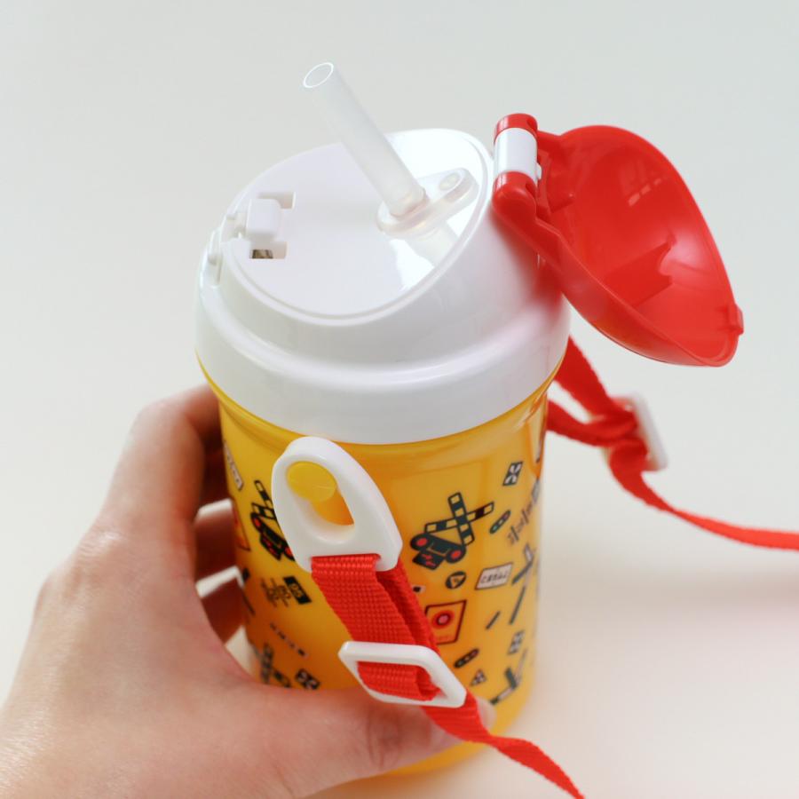 小森樹脂 水筒 FUMIKIRI 400ml 踏切柄 ストロー付プラボトル （ 子供用