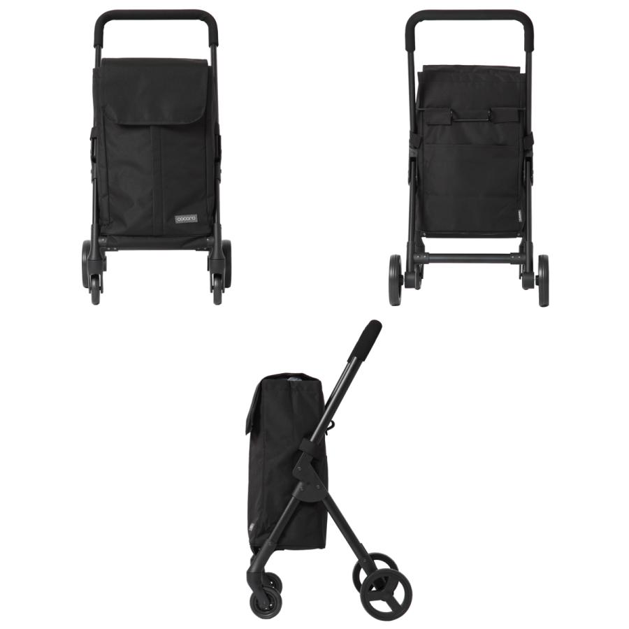 ショッピングカート cocoro オープン フロント 前押し 4輪カート