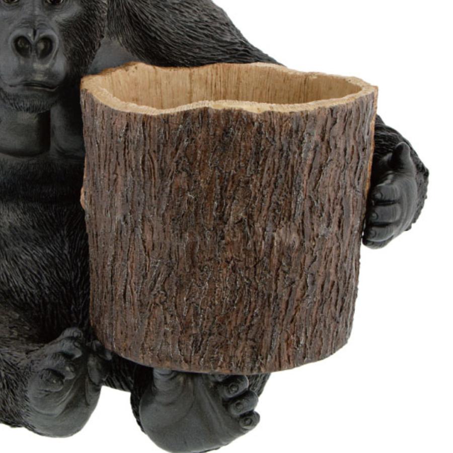 植木鉢 ゴリラ ポット付き （ ガーデニング オーナメント プランター