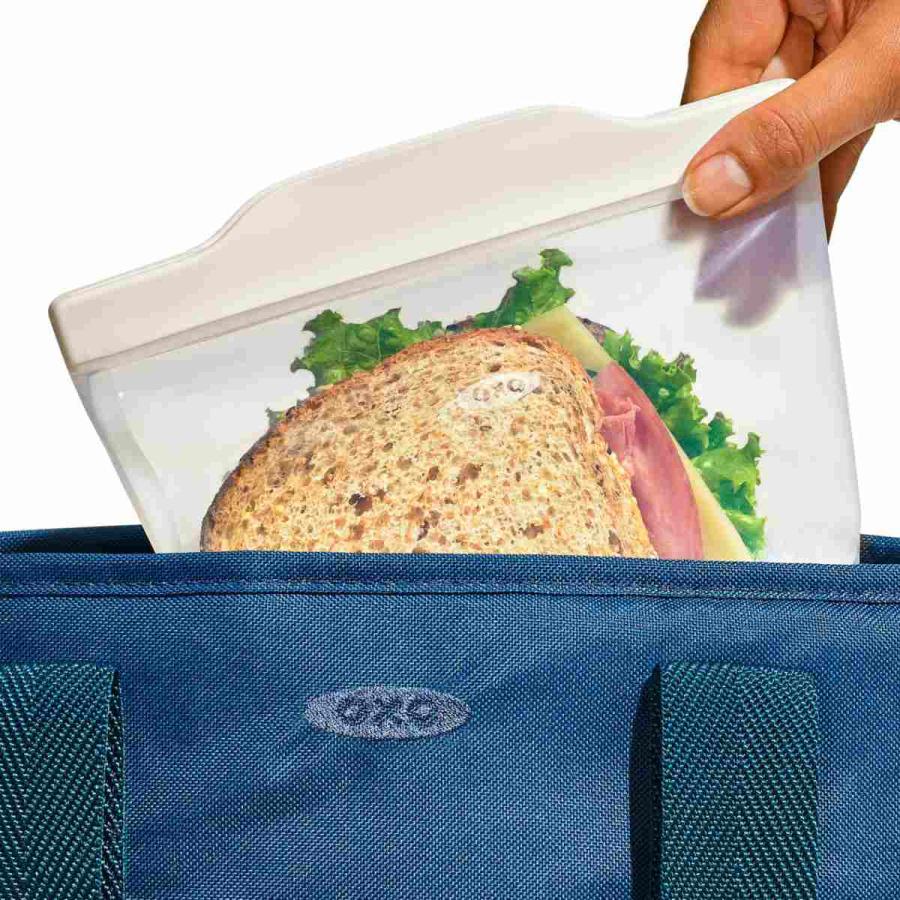 OXO（オクソー） 保存袋 1.89L OXO シリコンスタンドバッグ L