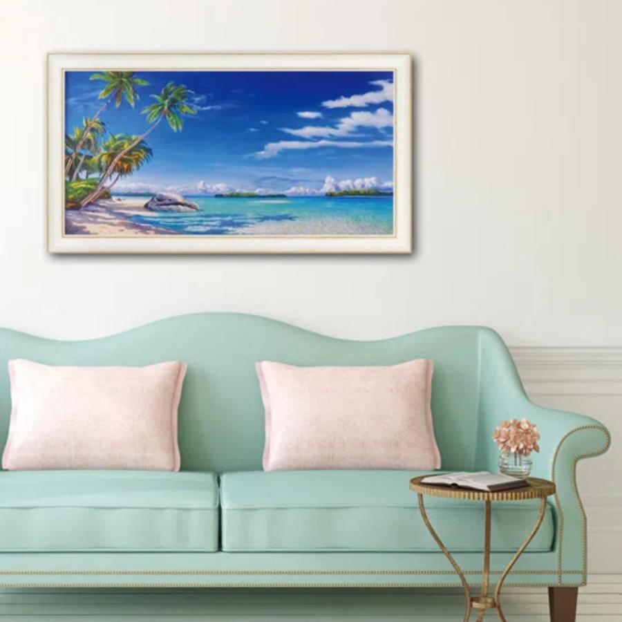 アートインテリア アートパネル 60×80 水晶絵 XG3189 風水 錦鯉 壁掛けパネル 絵 玄関