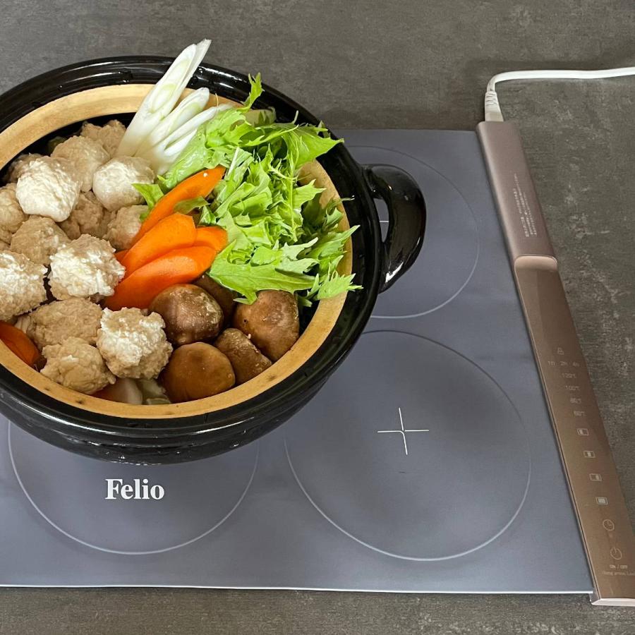 食卓用フードウォーマー セパレートタイプ Felio （ フェリオ 保温プレート 料理 保温 シート 卓上 マット ランチョンマット 3面 電気 冷めない 温度調節 温度設定 シリコン タイマー 食卓 テーブル お皿 鍋 ） 食卓用フードウォーマー セパレートタイプ Felio （ フェリオ 保温