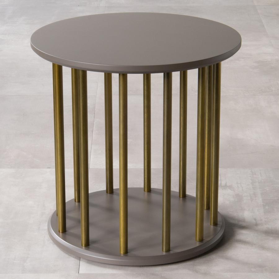 モダンスタイル ラウンド サイドテーブル 直径45cm 高さ53cm