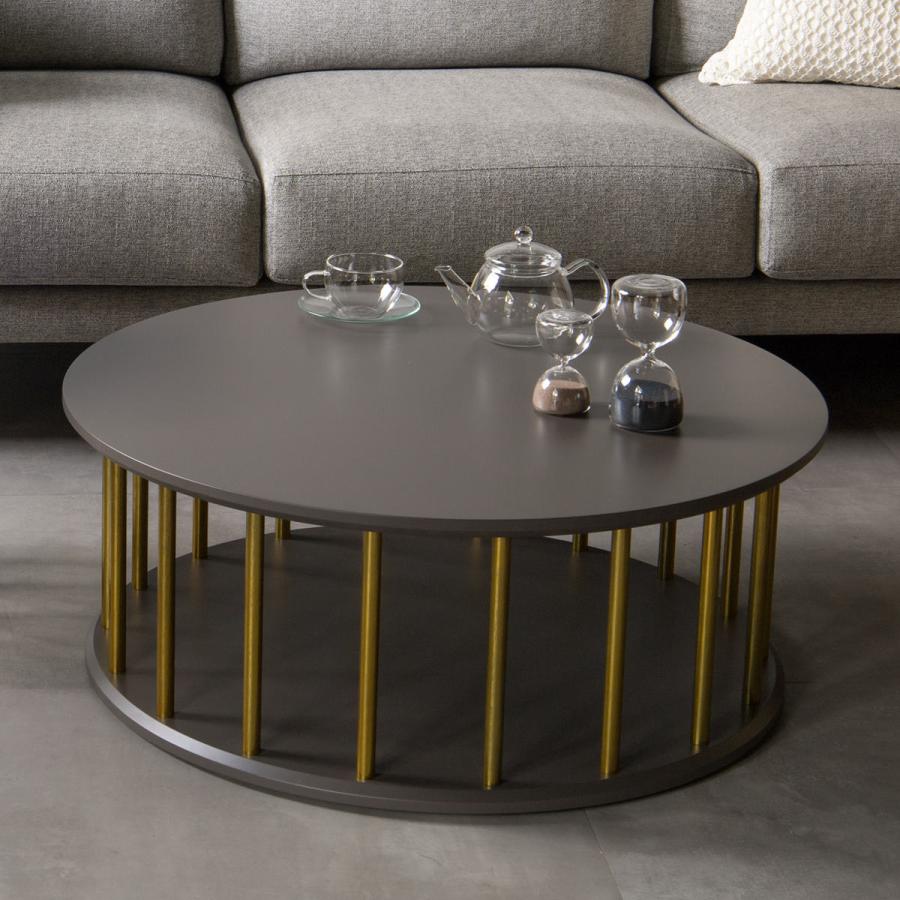 松永家具 リビングテーブル 円型 直径80cm コーヒーテーブル BOULE